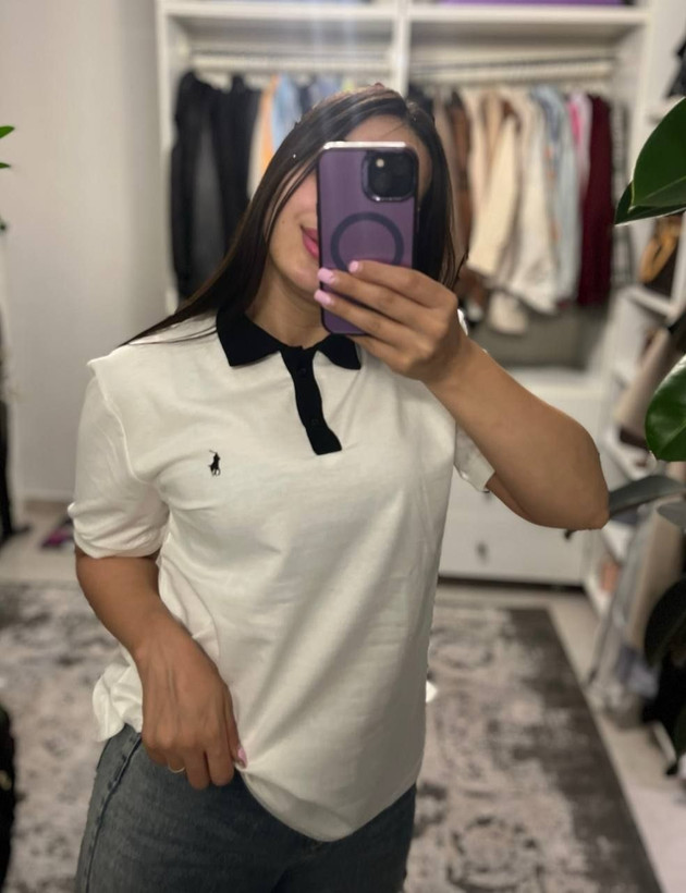 ✨ پولو شرت زنانه کلاسیک باکسی